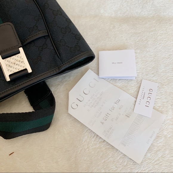 NWT Authentic Gucci Horsebit Woven GG Tote Bag - Picture 7 of 7